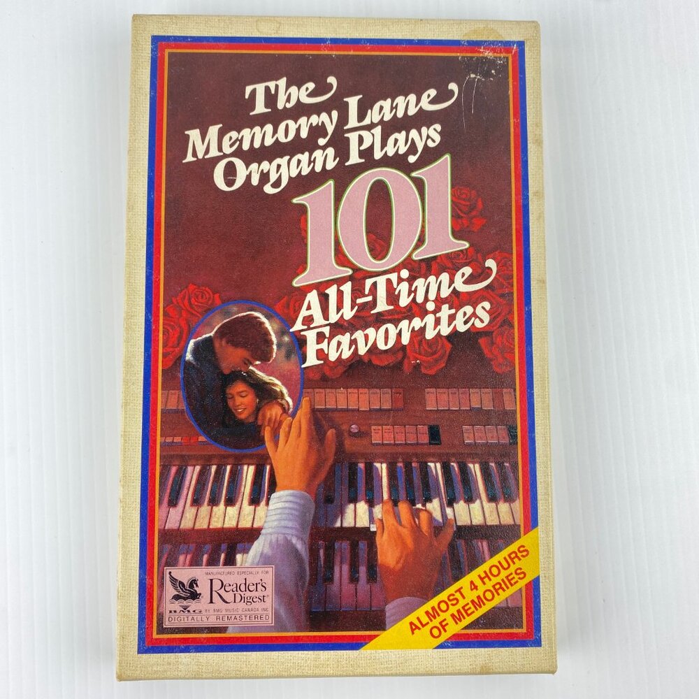 Readers Digest The Memory Lane Organ Plays Vintage 4 Cassette Boxed Set
